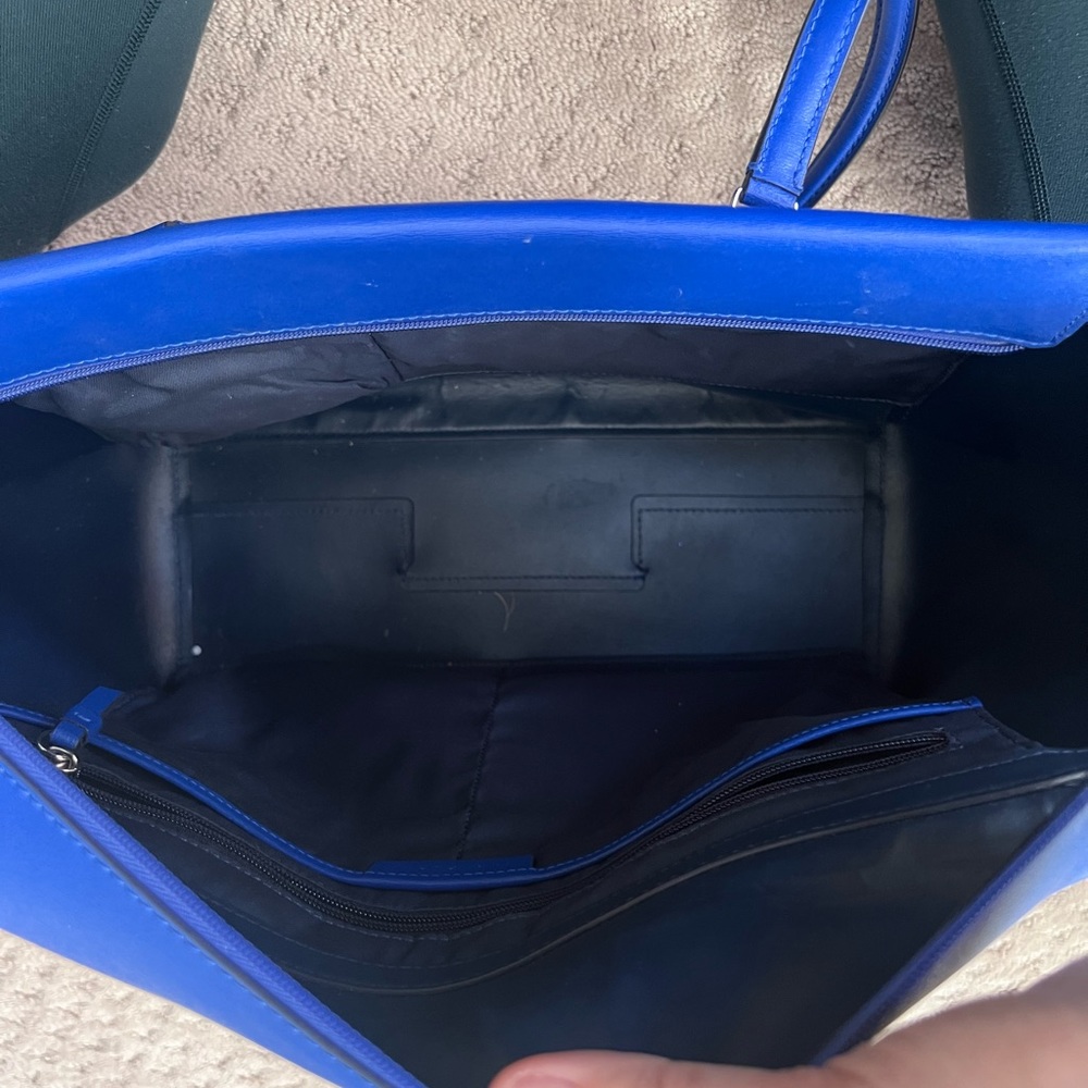 Tory Butch Tote Bag, Cobalt Blue 🔵 👜 - Picture 6 of 7